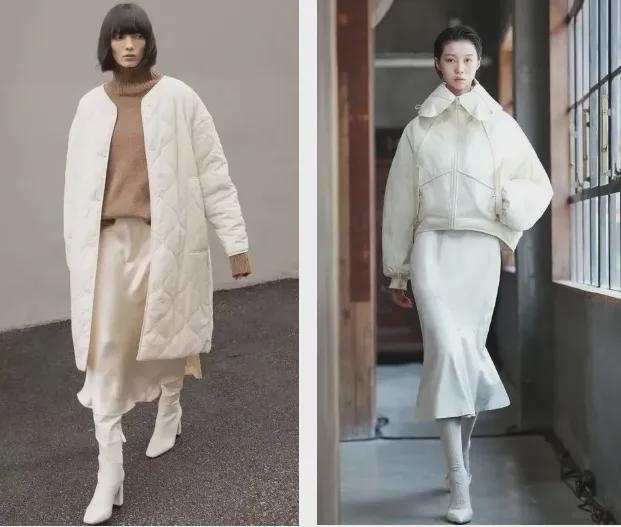 这才是2024年的“炸街”搭配“羽绒服+渣女裙”保暖又洋气(图5)