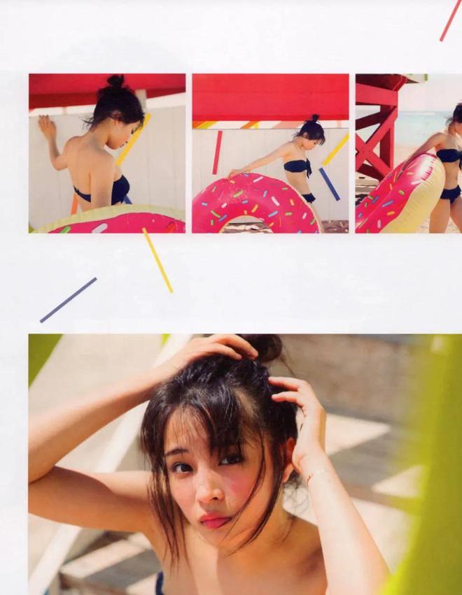 日本女星广濑铃泳装写真露出事业线！魔鬼身材性感撩人(图4)