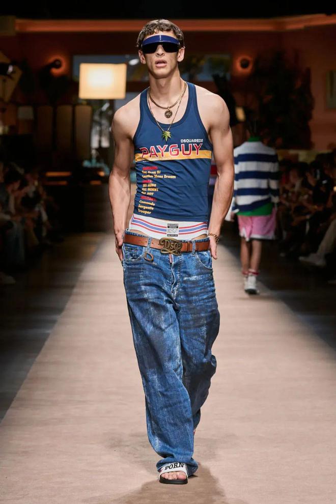 Dsquared2 2024春夏系列休闲款式中感受到了荷尔蒙(图9)