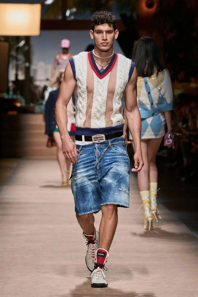 Dsquared2 2024春夏系列休闲款式中感受到了荷尔蒙(图7)