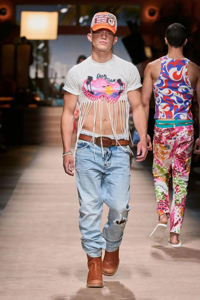 Dsquared2 2024春夏系列休闲款式中感受到了荷尔蒙(图18)