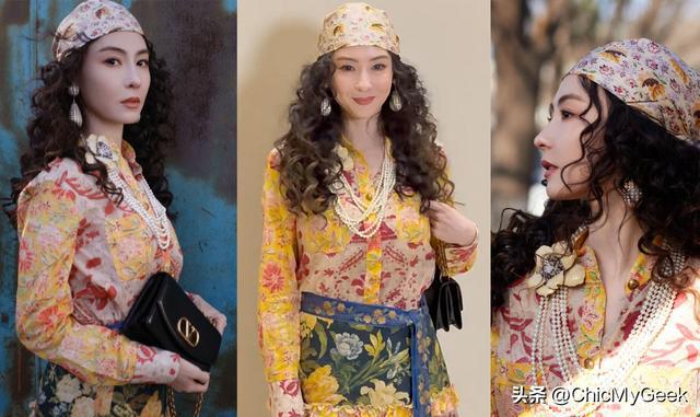 张柏芝神隐一年惊艳复出44岁盛世美颜撞脸张曼玉！(图2)