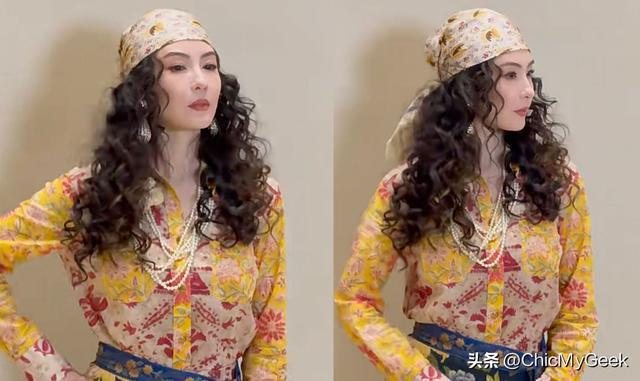 张柏芝神隐一年惊艳复出44岁盛世美颜撞脸张曼玉！(图6)