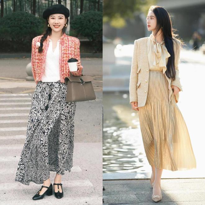 春天40+女生的衣橱里要有一条“半身长裙”这样穿时髦又高级(图8)