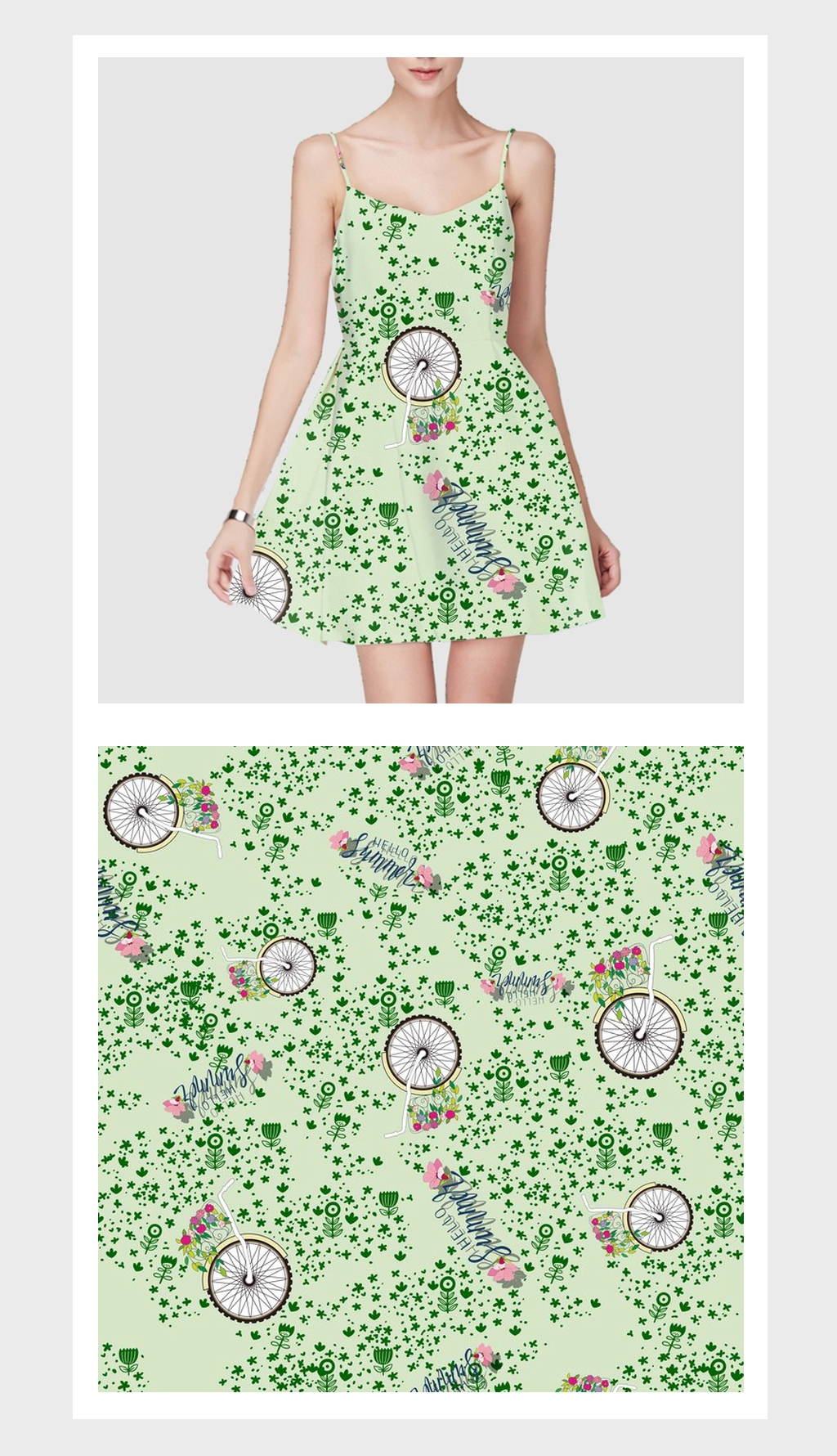 服装印花图案海报
