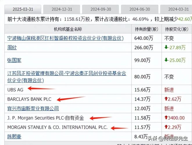 外资集体抄底这25家公司10大股东有一半都是知名外资新进场(图11)