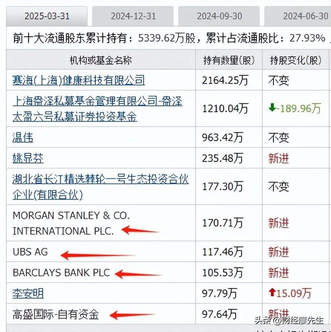 外资集体抄底这25家公司10大股东有一半都是知名外资新进场(图12)