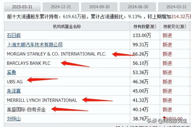 外资集体抄底这25家公司10大股东有一半都是知名外资新进场(图20)