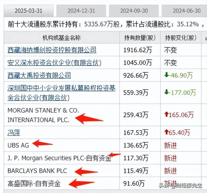 外资集体抄底这25家公司10大股东有一半都是知名外资新进场(图24)