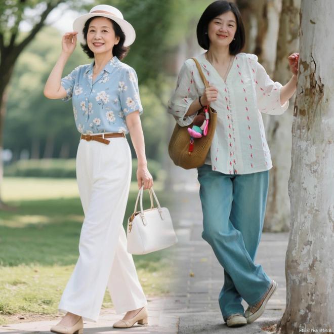 50岁女性必备！告别容貌焦虑照搬这些夏季穿搭公式高级又耐看(图9)