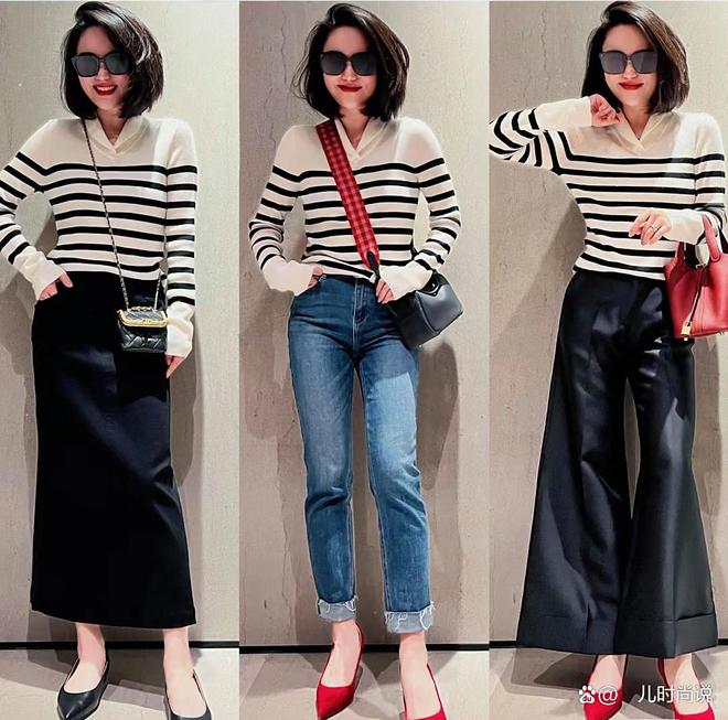 五六十岁的女人：着装简约色彩搭配清新妆容素雅优雅又减龄(图8)