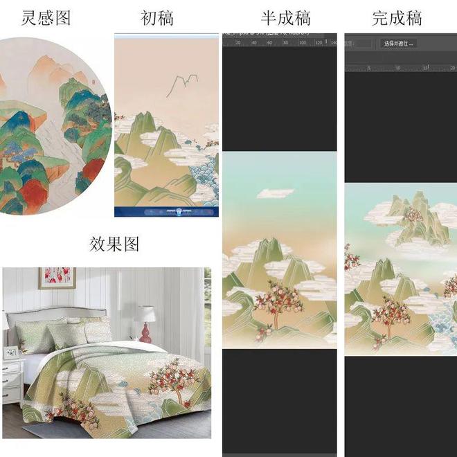 2024春夏家纺图案企划 东方秘境(图1)