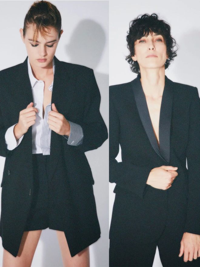 Barbara Bui 2024春夏系列马甲与西服、直筒裤利落直线(图6)