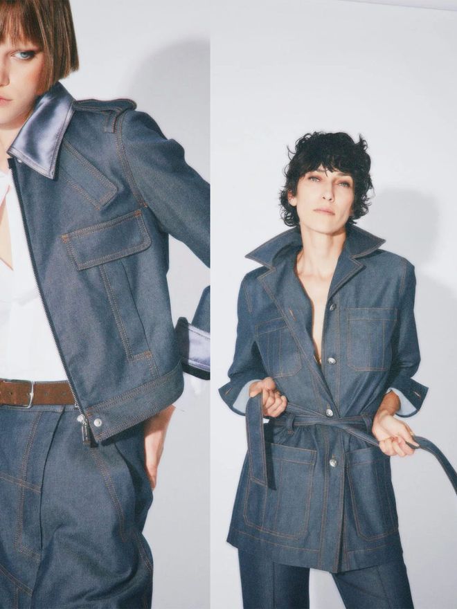 Barbara Bui 2024春夏系列马甲与西服、直筒裤利落直线(图4)