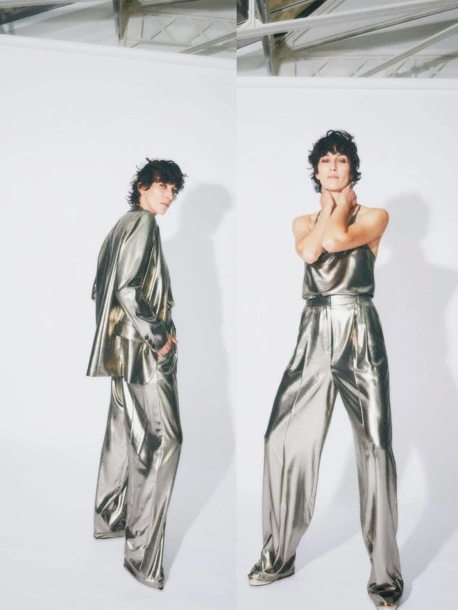 Barbara Bui 2024春夏系列马甲与西服、直筒裤利落直线(图2)