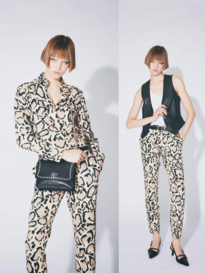 Barbara Bui 2024春夏系列马甲与西服、直筒裤利落直线