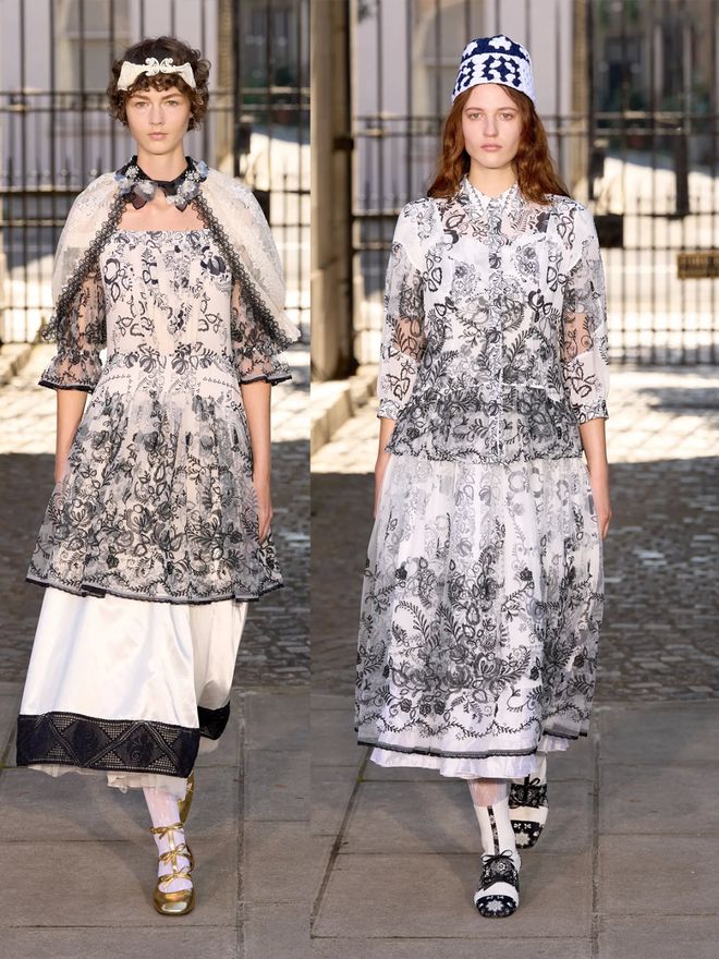 Bora Aksu 2024春夏系列荷叶边与蓬松设计甜美细节的优雅(图8)