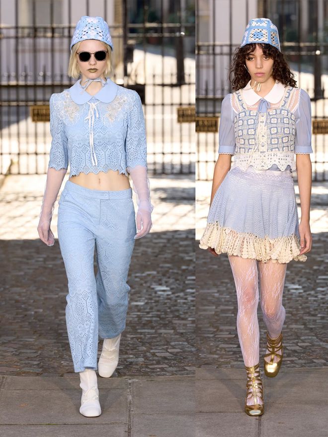 Bora Aksu 2024春夏系列荷叶边与蓬松设计甜美细节的优雅(图5)