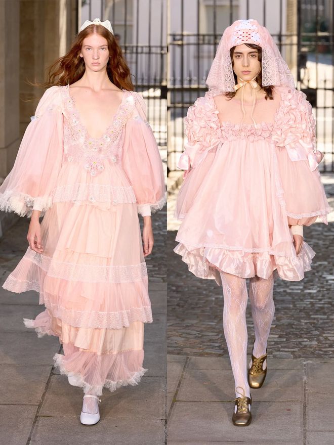 Bora Aksu 2024春夏系列荷叶边与蓬松设计甜美细节的优雅