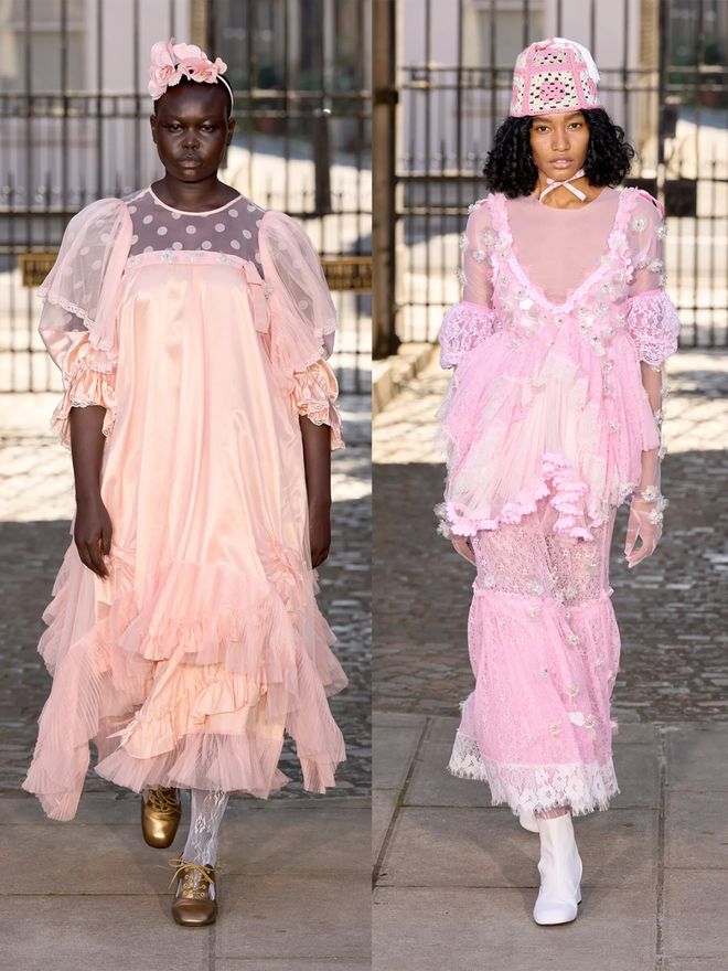 Bora Aksu 2024春夏系列荷叶边与蓬松设计甜美细节的优雅(图2)