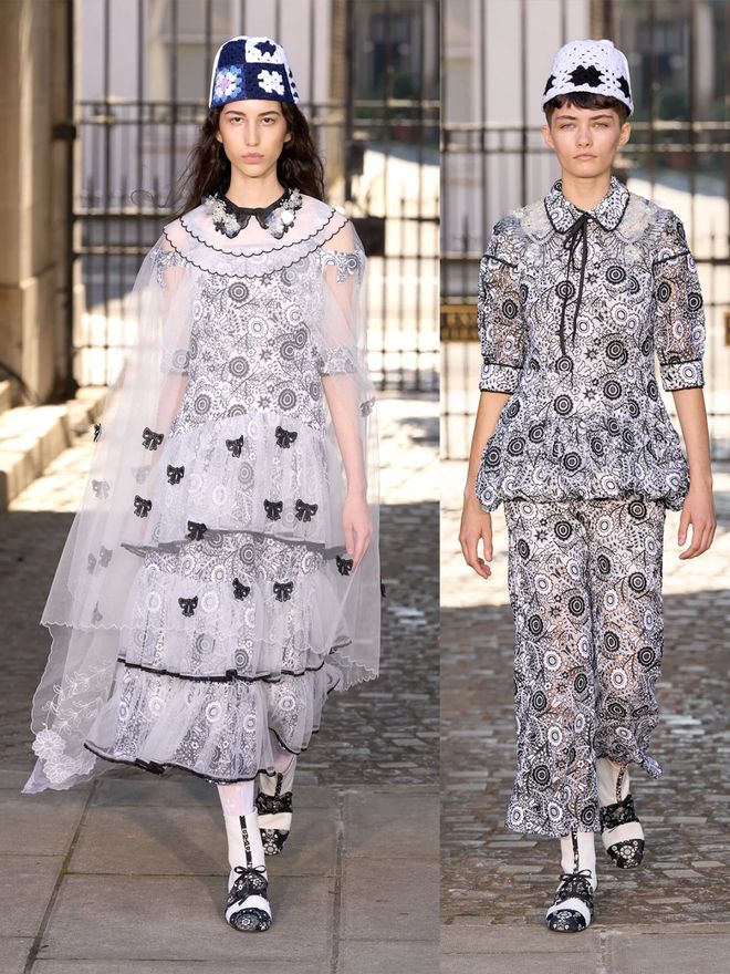 Bora Aksu 2024春夏系列荷叶边与蓬松设计甜美细节的优雅(图9)