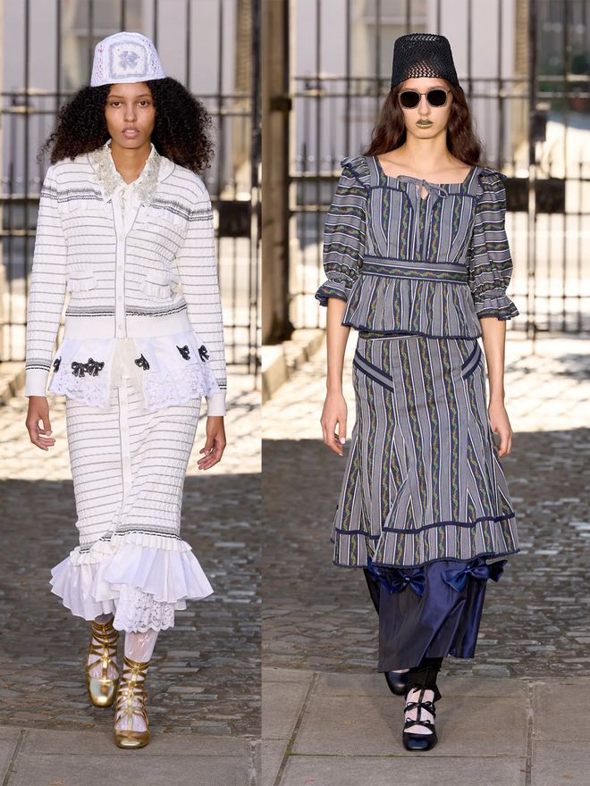 Bora Aksu 2024春夏系列荷叶边与蓬松设计甜美细节的优雅(图11)