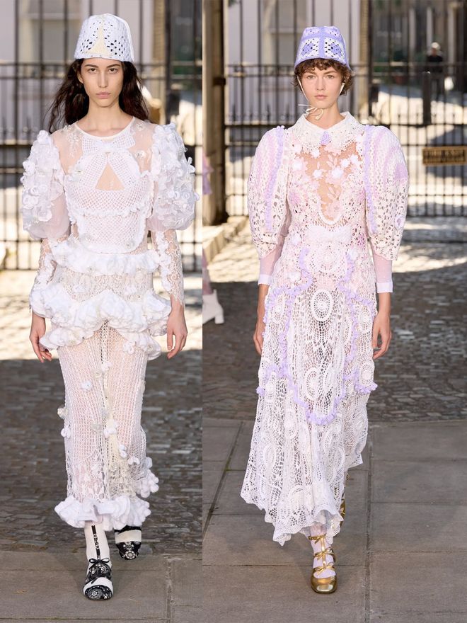 Bora Aksu 2024春夏系列荷叶边与蓬松设计甜美细节的优雅(图14)