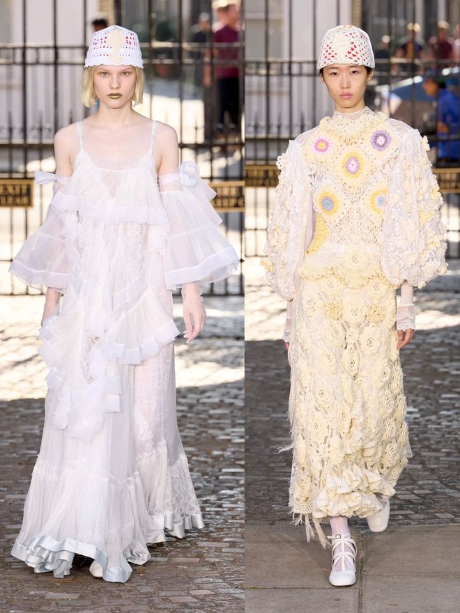 Bora Aksu 2024春夏系列荷叶边与蓬松设计甜美细节的优雅(图22)