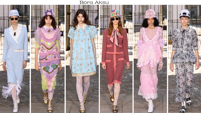 Bora Aksu 2024春夏系列荷叶边与蓬松设计甜美细节的优雅(图24)