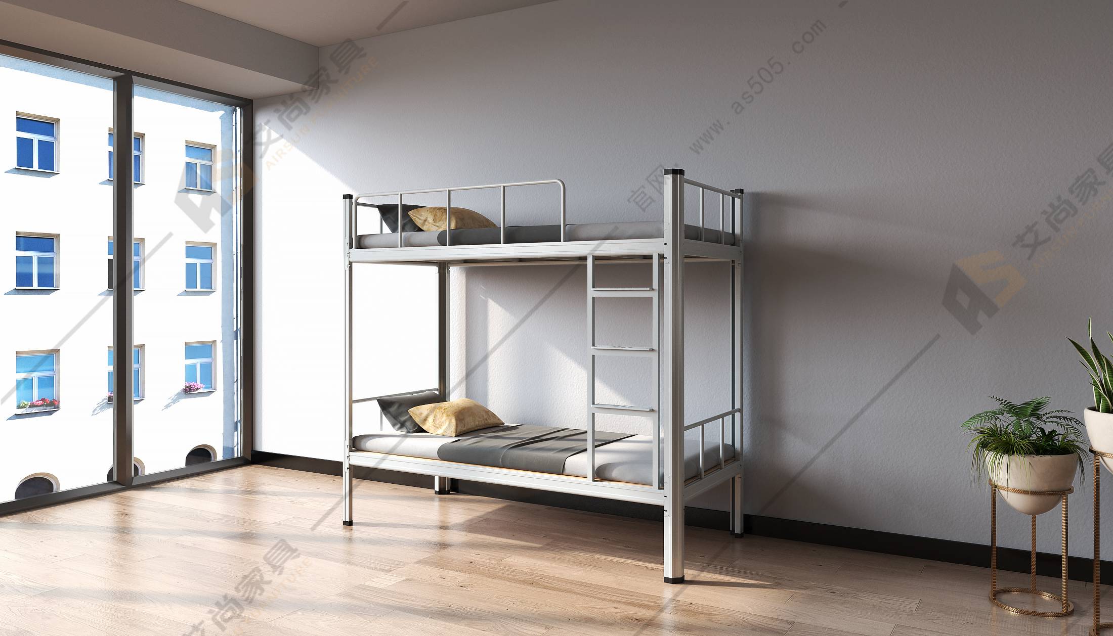 宿舍公寓床怎么选？艾尚家具助你极限二选一！(图4)